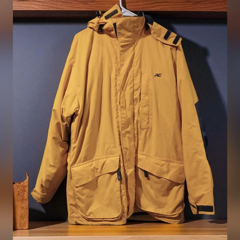 American Eagle Yellow Veratile Coat Jacket Yellow Mens XS